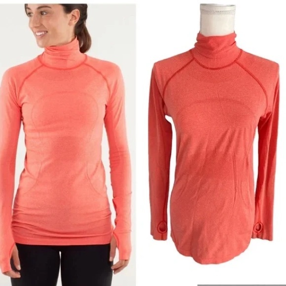 LULU run swiftly long sleeve turtleneck. Only worn a couple of times! - Picture 2 of 2